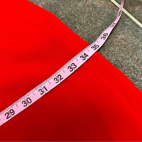 Likely Bunker V-Neck Sleeveless Fit & Flare Skater Mini Dress Scarlet Red 10 - Picture 12 of 15